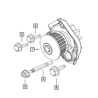 Mopar® - Nut And Washer