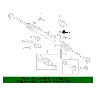 Mopar® - New Rack and Pinion Nut