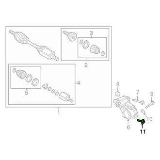 Mopar® - CV Axle Shaft Carrier Bearing Bolt