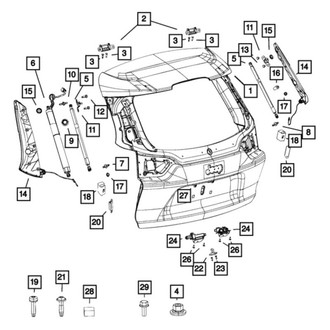 Dodge OE - Roof Luggage Carrier Cross Rail Bolt