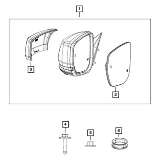 Mopar® - Driver or Passenger Side View Mirror Screw