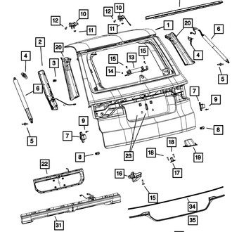 Mopar® - Plastic Snap-In Nut
