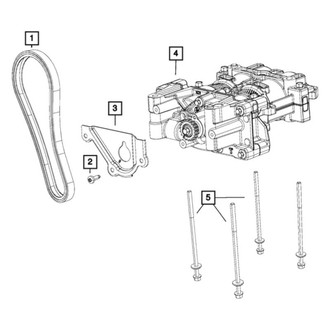 Mopar® - Hex Flange Head Locking Bolt And Washer