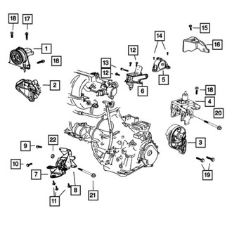 Jeep OE - Engine Mount Heat Shield Bolt