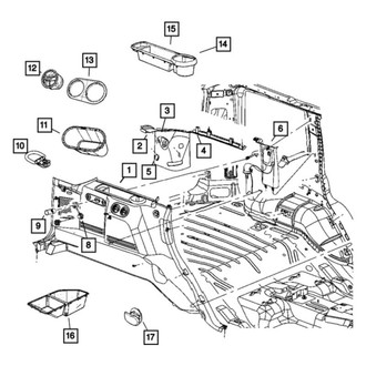 Jeep OE - Left Body D-Pillar Trim Panel