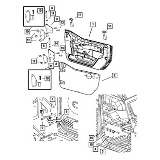 Jeep OE - Center Door Glass Grommet