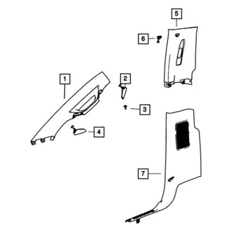 Mopar® - Body B-Pillar Trim Panel