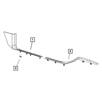Mopar® - Rear Passenger Side Liftgate Trim Scuff Plate