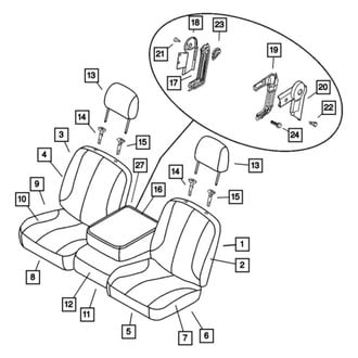 Dodge OE - Front Seat Armrest