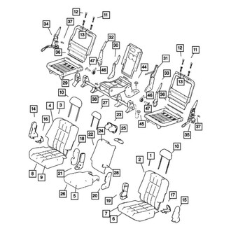 Chrysler OE - Center Seat Armrest Cover