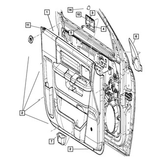 Ram OE - Front Right Door Mirror Trim Ring