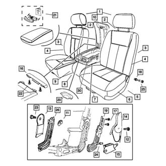 Ram OE - Front Left Seat Cover