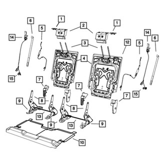 Dodge OE - Folding Seat Latch Release Handle