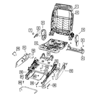 Jeep OE - Front Right Outer Seat Trim Panel