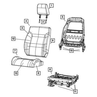 Mopar® 1MZ09DK7AC - Headrest Sleeve