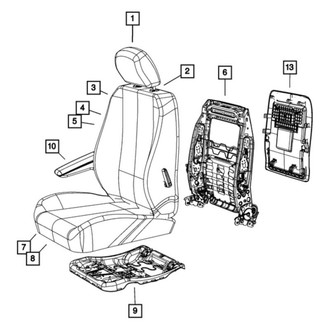 Dodge OE - Headrest Guide
