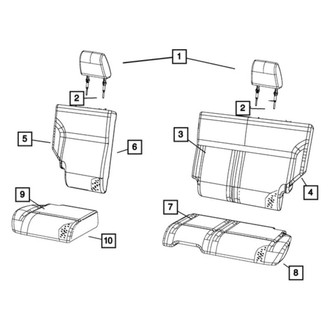 Jeep OE - Rear Headrest Guide