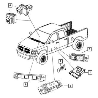 Mopar® - Passenger Side Power Seat Switch Bezel