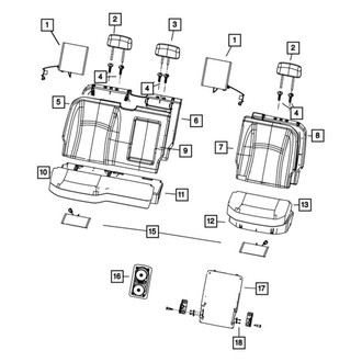Ram OE - Rear Seat Armrest Base