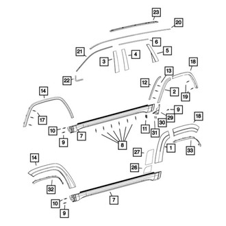 Jeep OE - Front Right Fender Flare