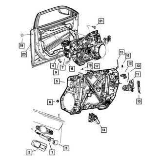 Dodge OE - Front Right Exterior Door Handle Cover