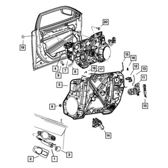 Dodge OE - Front Right Exterior Door Handle Cover