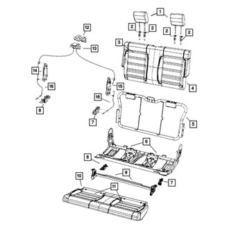 Jeep OE - Rear Seat Cover