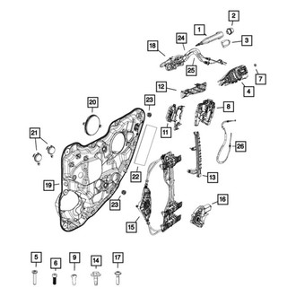 Jeep OE - Front Right Exterior Door Handle Cover