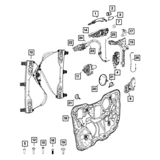 Mopar® - Driver Side Door Handle Cap