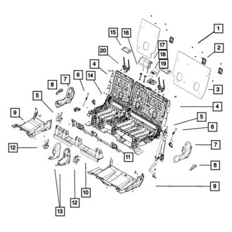 Dodge OE - Center Headrest Guide