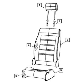 Jeep OE - Front Headrest