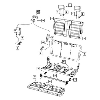 Jeep OE - Rear Seat Cover