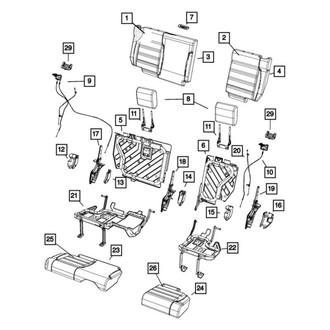 Jeep OE - Rear Headrest
