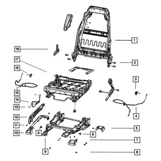 Jeep OE - Rear Seat Track Cover