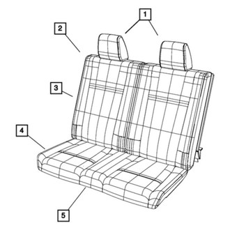 Dodge OE - Rear Seat Cover