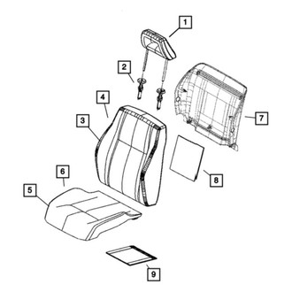 Jeep OE - Front Left Seat Cover
