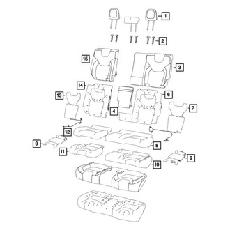 Mopar® - 2nd Row Headrest
