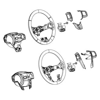 Dodge OE - Left Steering Wheel Trim