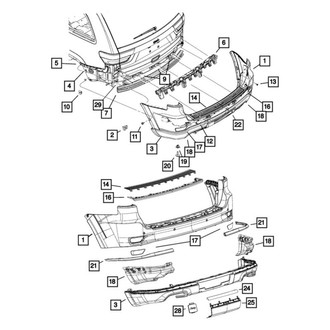Mopar® - Rear Bumper Cover Spacer