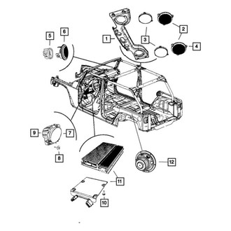 Jeep OE - Radio Speaker Enclosure