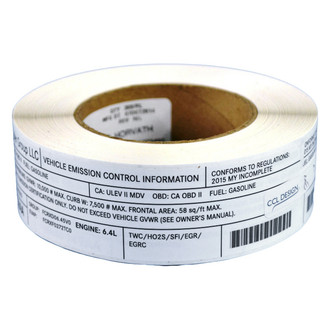 Mopar® - Vehicle Emission Control Information Label
