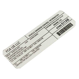 Mopar® - Vehicle Emission Control Information Label