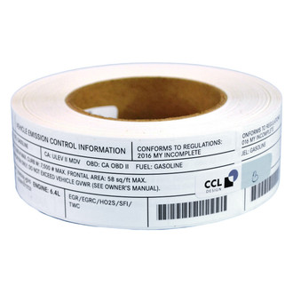 Mopar® - Vehicle Emission Control Information Label