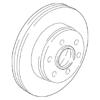 Dodge OE - Front Disc Brake Rotor