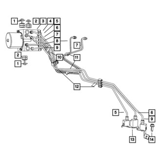 Mopar® - Front Brake Hydraulic Line Junction