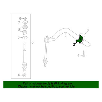 Dodge OE - Front Suspension Stabilizer Bar Bushing