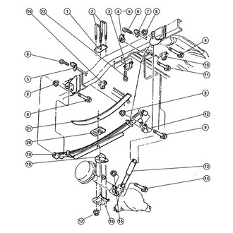 Mopar® - Leaf Spring U-Bolt Clip