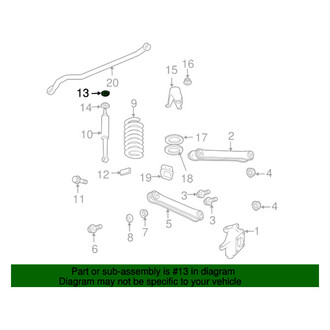Mopar® - Front Upper Shock Absorber Bushing