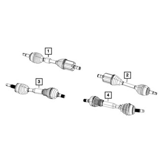 Mopar® - Front Passenger Side Axle Shaft