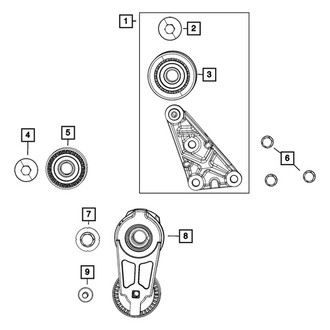 Mopar® - A/C Drive Belt Idler Pulley Bracket